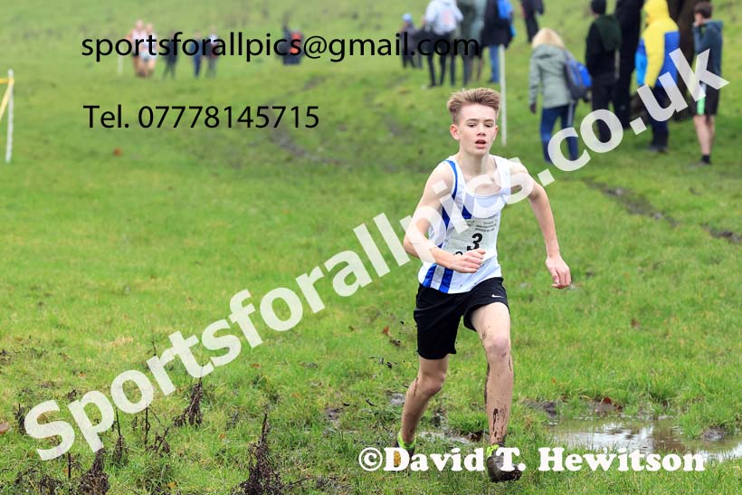 Boys under-15s 2023 NECAA Cross Country Relays, Thornley Hall Farm, Peterlee, County Durham. Photo: David T. Hewitson/Sports for All Pics